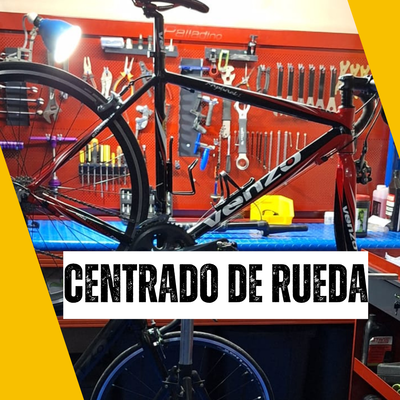 Centrado de rueda de bicicleta