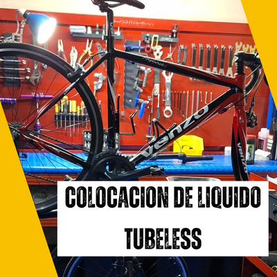 Colocación de liquido tubeless