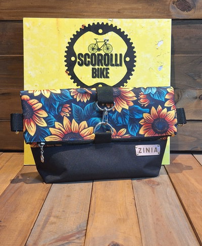 Bolso Zinia 2 en 1 para manubrio/bandolera girasol