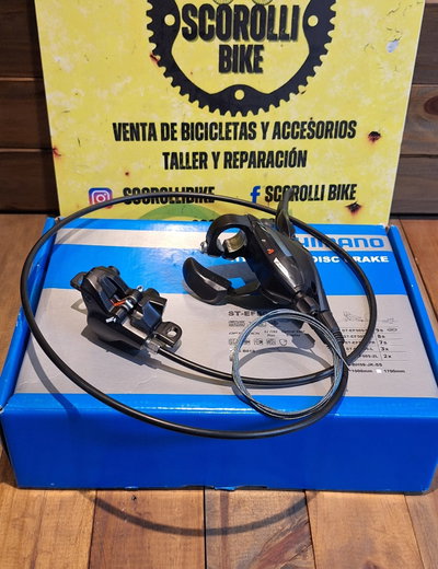 Manija integrada Shimano ST-EF505 2V hidraulico