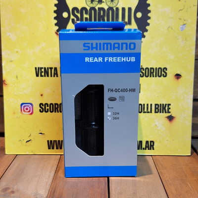 Maza trasera Shimano FH-QC400 8/9/10/11V p/center lock