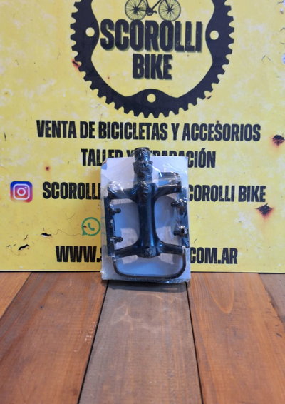 Pedales Wellgo aluminio color negro