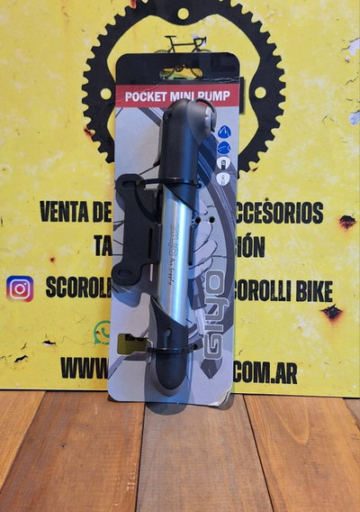 Inflador de mano Giyo barral de aluminio