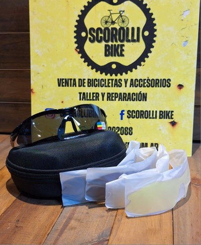 Lentes Rockbros polarizados negro cambiable