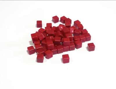 Cubitos De 8mm Plastico Para Juegos De Mesa 