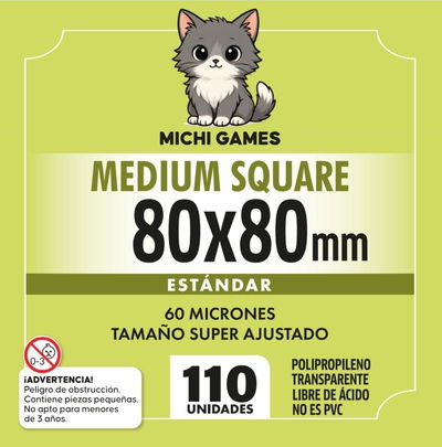 FOLIOS MEDIUM SQUARE ESTANDAR 80X80mm - 110 unidades