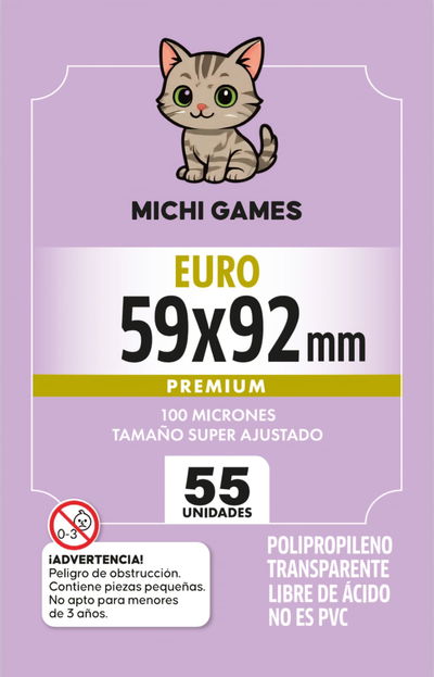 FOLIOS EURO PREMIUM 59X92mm - 55 unidades