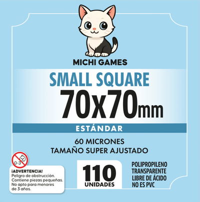 FOLIOS SMALL SQUARE ESTANDAR 70x70mm - 110 unidades