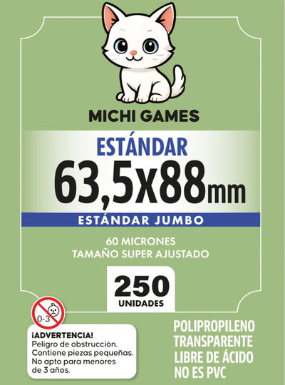 FOLIOS JUMBO ESTANDAR 63,5x88mm - 250 unidades