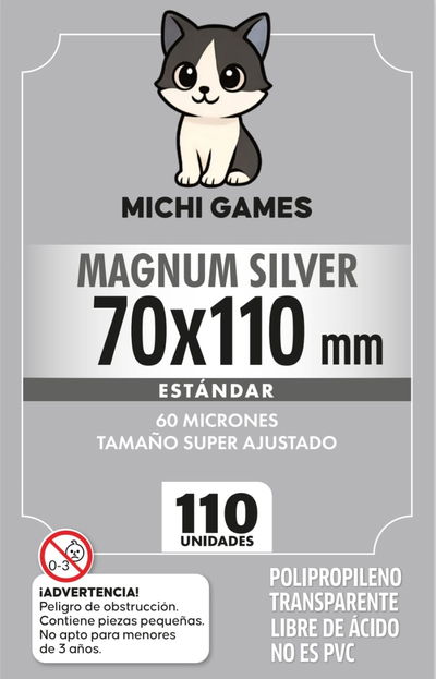 FOLIOS MAGNUM SILVER ESTANDAR 70x110mm - 110 unidades