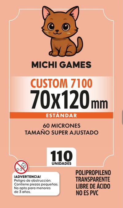 FOLIOS CUSTOM 7100 ESTANDAR 70x120mm - 110 unidades