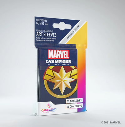  Marvel Champions Sleeves  Capitana Marvel