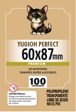 FOLIOS YUGIOH PERFECT 60x87mm - 100 unidades- PREMIUM