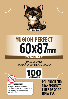 FOLIOS YUGIOH PERFECT 60x87mm - 100 unidades- ESTANDAR