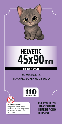 FOLIOS HELVETIC 45x90mm- 110 UNI- CALIDAD ESTANDAR