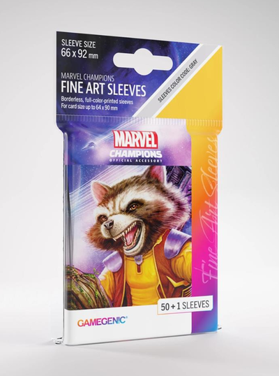 PROTECTOR - MARVEL CHAMPIONS FINE ART- MAPACHE COHETE-SLEEVES (Standard)