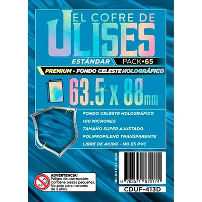 Folio Celeste Holografico Standard 63,5x88 mm - 65 unidades - Calidad Premium