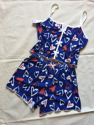 PIJAMA MARIEL CORAZON AZUL