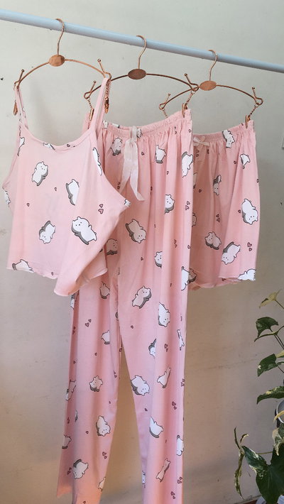 PIJAMA LUPI OSITO ROSA