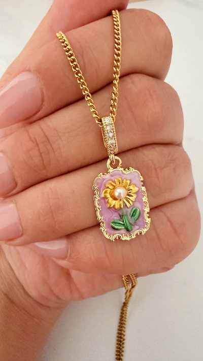 Collar Flor Amarilla