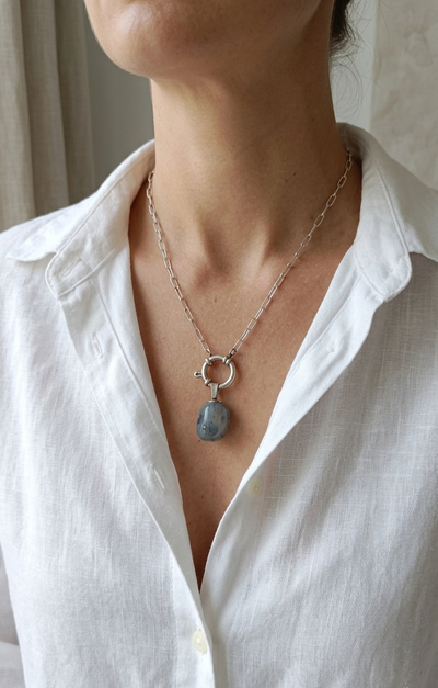 Collar Ágata Azul