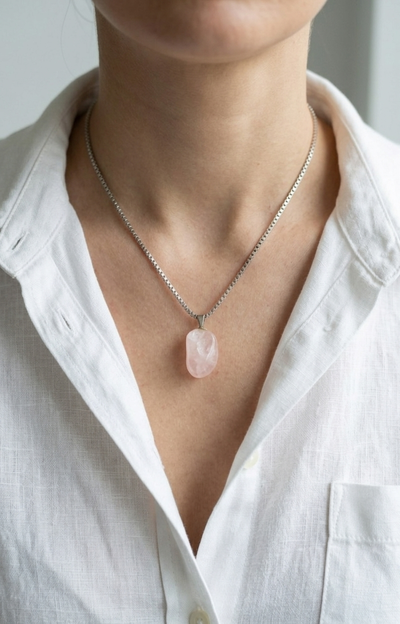 Collar Cuarzo Rosa