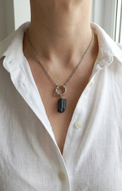 Collar Turmalina Negra