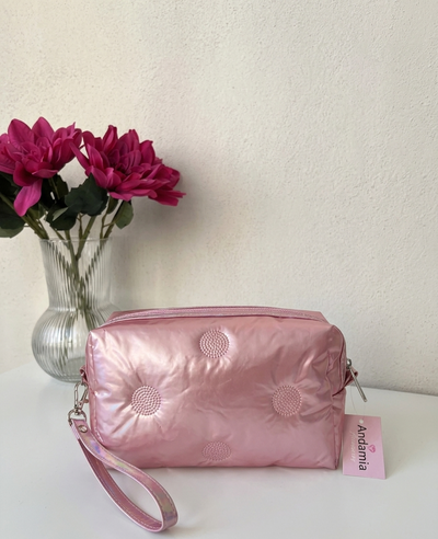 Neceser Rosa metalizado