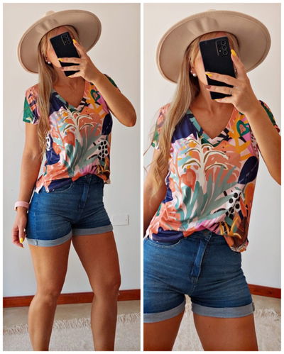 Remera Verona Estampada