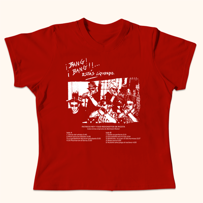 (PREVENTA) Baby tee Bang Bang roja