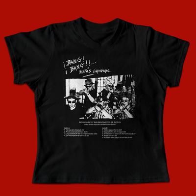 (PREVENTA) Baby tee Bang Bang negra