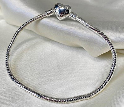 Pulsera Simil Pandora Grabada