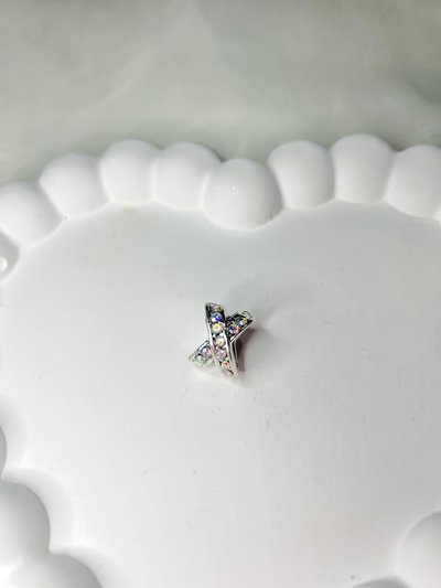 Charm Strass cruz tornasol