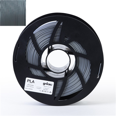 40332- Filamento GRILON3 PLA 04_G1_GRIS PLATA 1.75 MM X 1 KG M10IGR175CJ