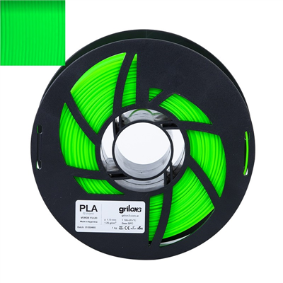 40346- Filamento GRILON3 PLA 18_VERDE FLUO 1.75 MM X 1 KG M10IVF175CJ