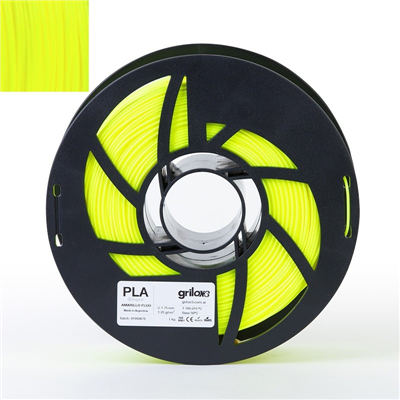 40348- Filamento GRILON3 PLA 20_AMARILLO FLUO 1.75 MM X 1 KG M10IAF175CJ