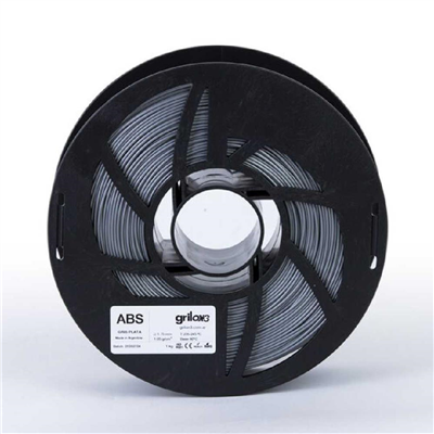 40378- Filamento GRILON3 ABS 04_GRIS PLATA 1.75 MM X 1 KG M09IGR175CJ