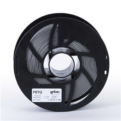 40420- Filamento GRILON3 PETG GRIS PLATA 1.75 MM X 1 KG M77IGR175CJ