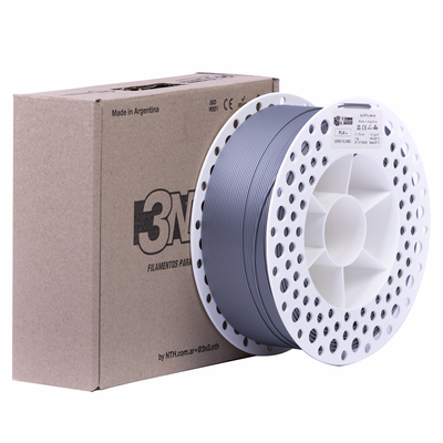 3NMAX PLA+ 1.75mm GRIS PLOMO