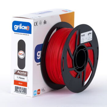 20366 - Filamento Grilon3 Acetal Rojo 1.75MM X 1 KG 