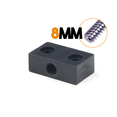 30956-Tuerca Acme THSL TR8*8 8mm paso 8mm Cuadrada, material POM