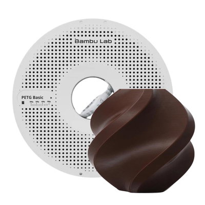 40939-Filamento Bambu Lab PETG Basic Marron Oscuro - Con Carrete 1kg