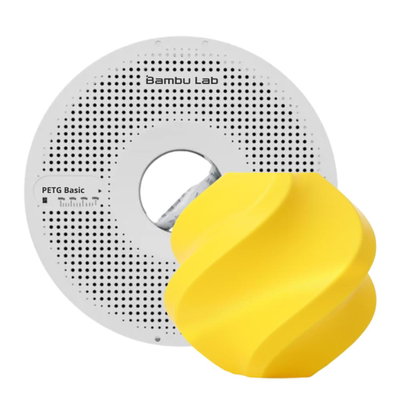 40945-Filamento Bambu Lab PETG Basic Amarillo - Con Carrete Reutilizable