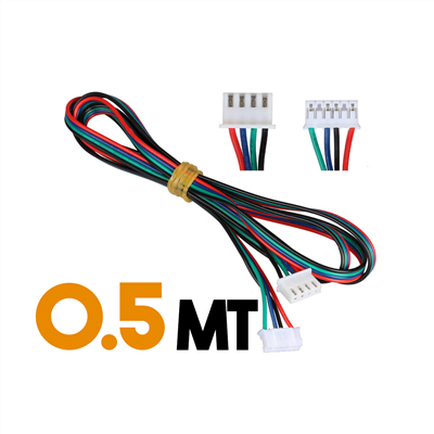 31714-Cable 0.5mt para Nema 17 conector XH2.54 Nema17