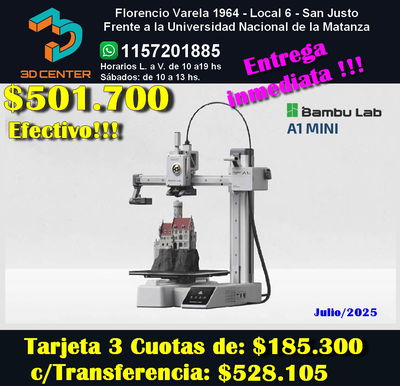 33164-Impresora 3D BambuLab A1 mini **ENTREGA INMEDIATA**
