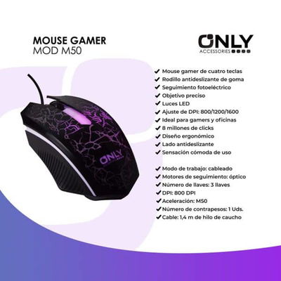 MOUSE GAMER MOD M50