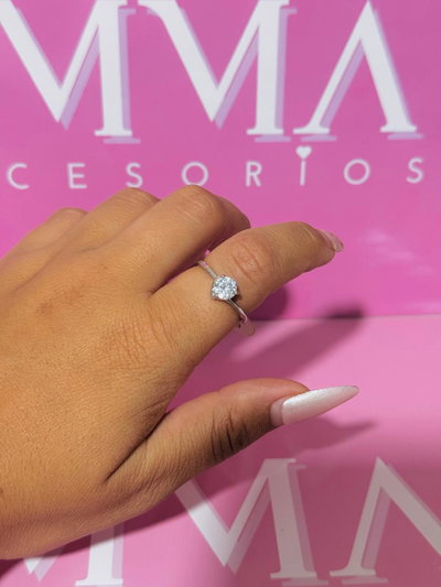 Anillos Piedras plateado