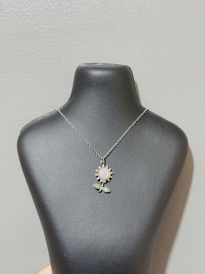 Collar giratorio plateado 