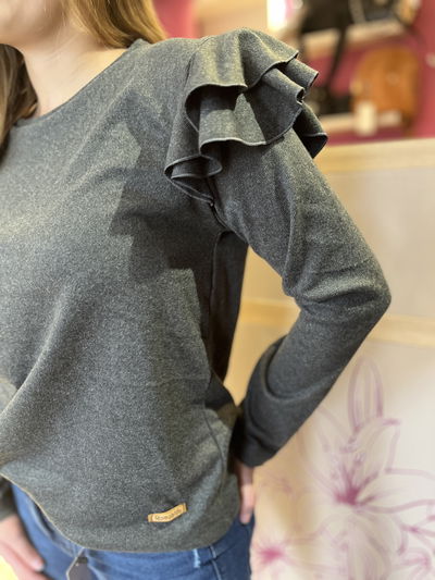 Sweater rom volados