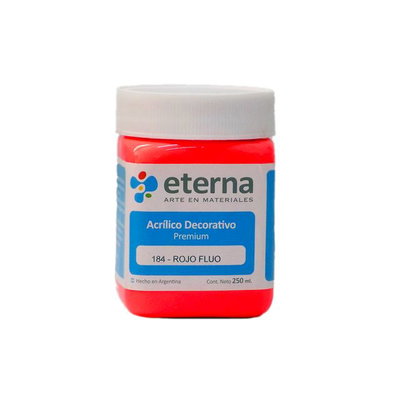 Acrílico común Eterna Rojo flúor 